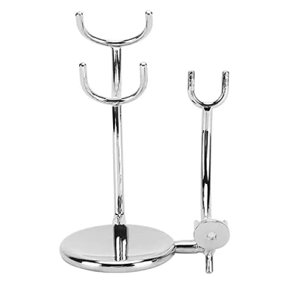 Image of Manual Razor Stand, Shaving Brush Bowl Stand Electroplating Metal Deluxe Stainless Shave for Safety Storage Prolong The Life of