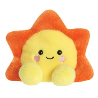 Image of Aurora, 82147, Palm Pals Rae Sun 5In, Soft Toy, Yellow &amp; Orange