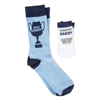 Image of ME TO YOU Tatty Teddy Father&#039;s Day &#039;Daddy and Me&#039; Matching Socks Set Official Collection FGL01021