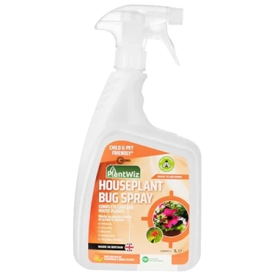 Image of WeedKil Houseplant Bug Killer Spray 1L &amp; Fungus For Plants Flowers Child, Pet Bee Friendly Organic, Natural Ingredients Ready To Use