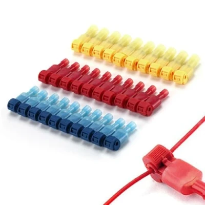 Image of 60PCS T Tap Wire Connectors, Self Stripping Quick Splice Electrical Terminals and Nylon Fully Insulated Male Spade Connectors Kit, Crimp Terminal Kit Assortment