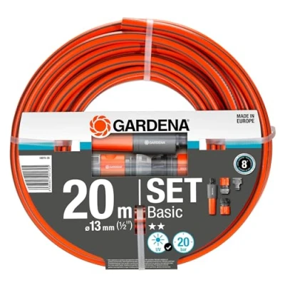 Image of Gardena Basic Hose Pipe Set 1/2&quot; / 12.5mm 20m Orange
