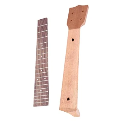 Image of Perfeclan 21/23/ 26 inch Ukelele Neck &amp; Fretboard Fingerboard Set Ukulele Luthier DIY Uke Repalcement accessories,