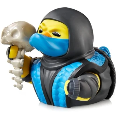 Image of TUBBZ First Edition Sub Zero Collectible Vinyl Rubber Duck Figure Official Mortal Kombat Merchandise Fighting Action TV, Movies, Comic Books &amp; Video Games