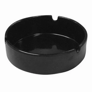 Image of Melamine Ashtray Black Cigarette Ash Tray, Pub Ashtray, Plastic Outdoor Garden