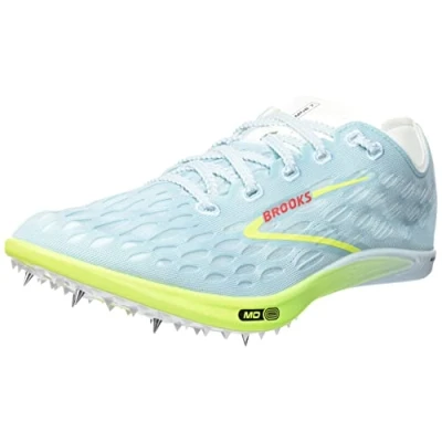 Image of BROOKS Men&#039;s Elmn8 7 Sneaker, Blue Glow/Nightlife/Red, 9 UK