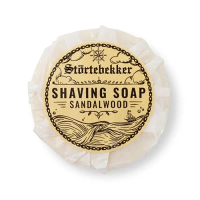 Image of Störtebekker® Premium Sandalwood Shaving Soap Handmade for Rich Foam Perfect with Safety Razor and Vegan Men Women 70 g