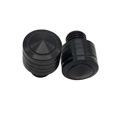 Image of LongGreat Black Aluminum CNC Rearview Mirror Hole Screw for Yamaha FJ 09/XSR900/MT 09/FZ 09/MT 09 SP/MT TRACER 2014 2020 (Black, 1pcs)