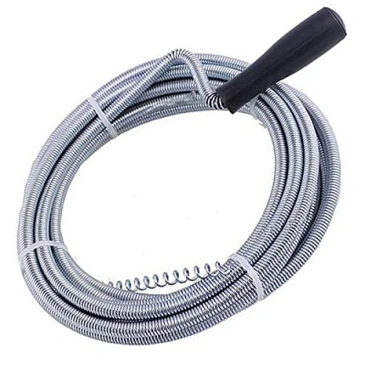 Image of Coiled 5m Flexible Drain &amp; Waste Pipe Unblocker