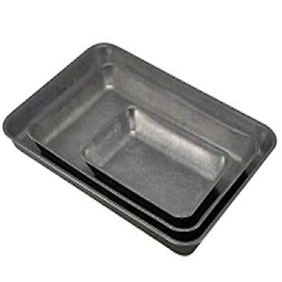 Image of Genware SST2014V Vintage Steel Tray, 20 cm x 14 2