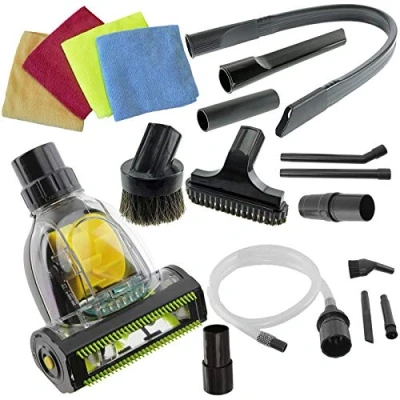 Image of SPARES2GO Valet Kit Car Detailing Complete Micro Tools Cloths for Shark Vacuum Cleaner (35mm)