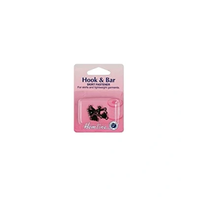 Image of Hemline Hook &amp; Bar Skirt/Trouser Fastener Black