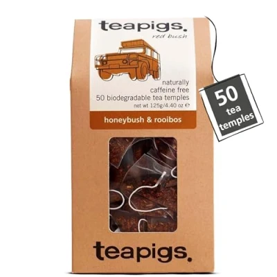 Image of Teapigs Honeybush and Rooibos Tea Bags Made With Whole Leaves (1 Pack of 50 Bags)