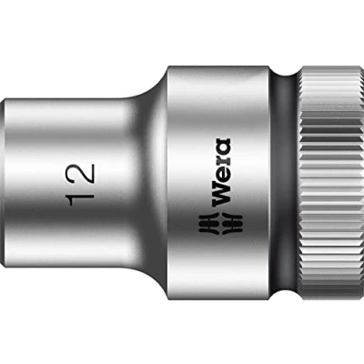 Image of Wera 8790 HMB HF Zyklop holding function socket, 1/2&quot; drive, 12x37mm, 05003732001