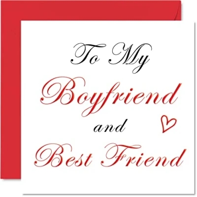Image of Special Birthday Cards for Boyfriend Best Friend Romantic Happy Card from Girlfriend Partner, Gifts, 145mm x Anniversary Greeting