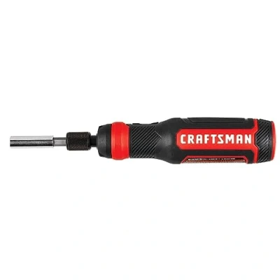 Image of CRAFTSMAN 4V Electric Screwdriver Set, Electrical, 300 RPM, Micro USB Charging Port, 3 Stage Battery Charge Indicator (CMHT66718B20)
