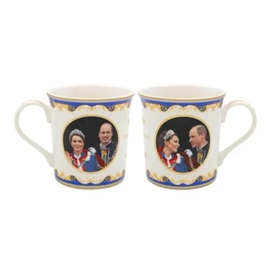 Image of Lesser &amp; Pavey HRH William Kate Mug Ceramic Coffee Mugs for Home or Work Premium Design All Occasions Lovely Tea, Hot Drinks Royal Heritage