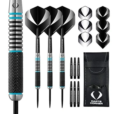 Image of DESIGNA DARTS Corner Marine Steel Tip Dart Set 80% Tungsten Barrel, M4, 24g (D0679)