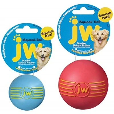 Image of JW Pet iSqueak Ball Dog Toy, Medium Size