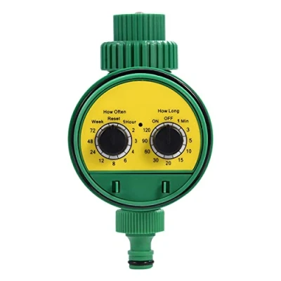 Image of Watering Timer, Multi functional Electronic Two Dial Digital Automatic Irrigation Timer Controller Hose Sprinkler for Garden System