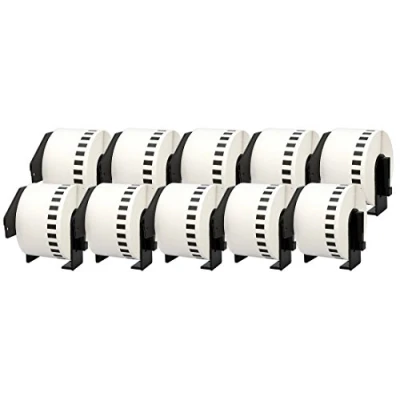 Image of 10 Compatible Rolls DK22223 DK 22223 50mm x 30.48m Continuous Address Labels for P Touch QL 500 550 560 570 700 800 810W 820NWB 1050 1060N 1100 1110NWB