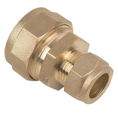 Image of 22mm x 15mm Brass Compression Reducing Coupling Bag of 5