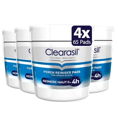 Image of Clearasil 5 In 1 65 Ultra Cleansing Pads, Pack Of 4