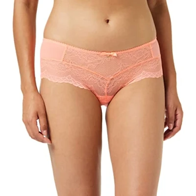 Image of Gossard Womens Superboost Lace Plunge Bra Orange Fabric Size 30D