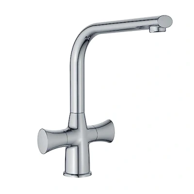 Image of Bristan KU SNK C Kurve Monobloc Sink Mixer Mono Kitchen, Chrome Plated