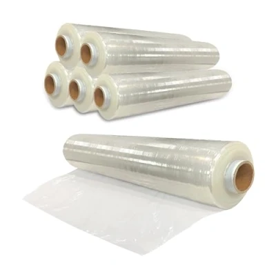Image of JeeJaan® 6 Rolls Clear Pallet Wrap 500mm x 250m 23mu 1.80kg Standard Core Tear Resistant Shrink &amp; Stretch Water Moisture Proof Industrial Cling Film Multi Use Furniture