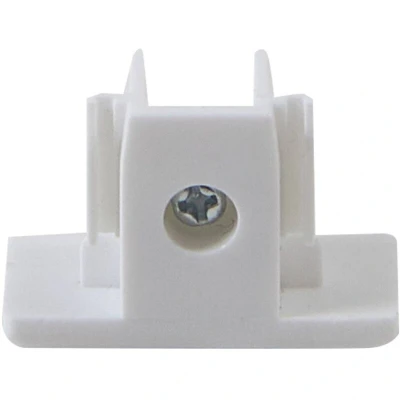 Image of Lindby end cap Linaro, white, screw, single circuit track lighting system