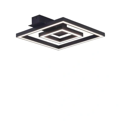 Image of Lindby LED ceiling light Madamo, black, 30 cm, 3000K, aluminium