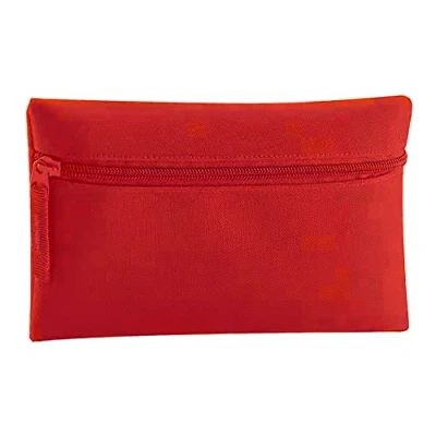 Image of Quadra Classic Zip Up Pencil Case (One Size) (Classic Red)
