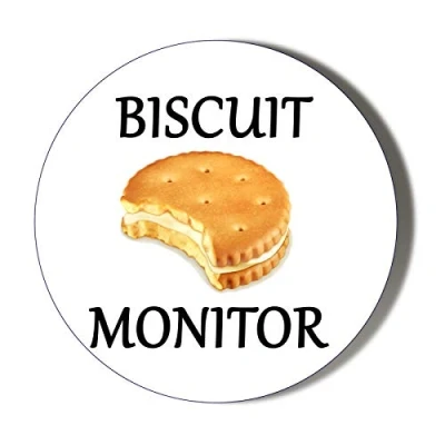 Image of Gift Insanity BISCUIT MONITOR 77mm novelty badge