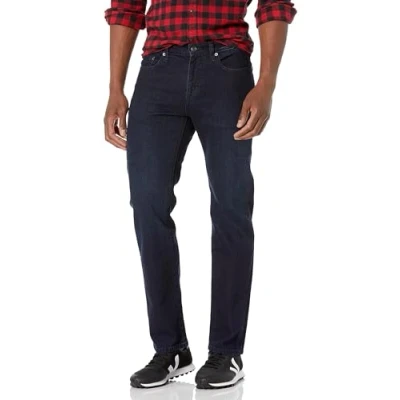 Image of Amazon Essentials Men&#039;s Straight Fit Stretch Jean, Blue Over Dye, 32W / 32L