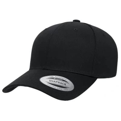 Image of Yupoong Unisex&#039;s Yp Classics Retro Snapback Cap, Black, One Size