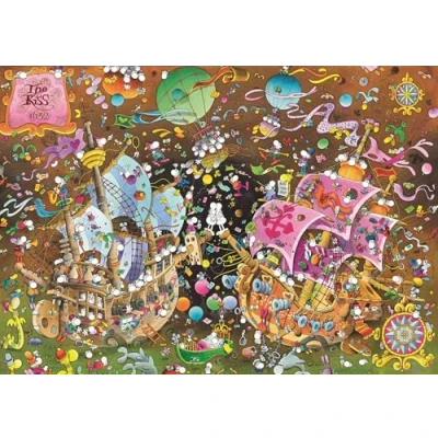 Image of Clementoni 36527 Mordillo Puzzle The Kiss 6000 pieces Made in Italy jigsaw puzzles for adult