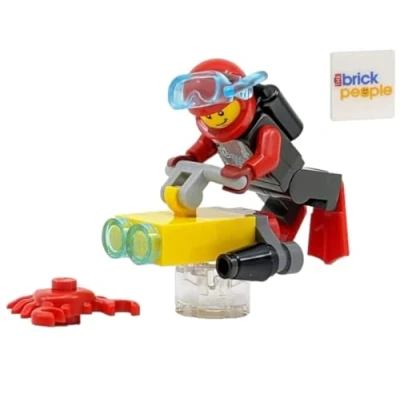 Image of LEGO City: Scuba Diver with Underwater Scooter and Crab