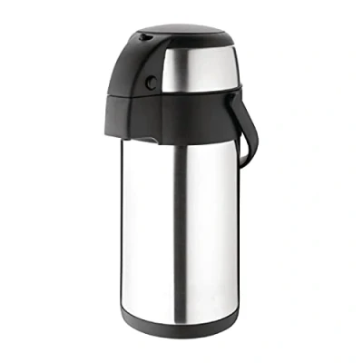Image of Olympia Pump Action Airpot 3L 370X151mm Stainless Steel Teapot Infuser