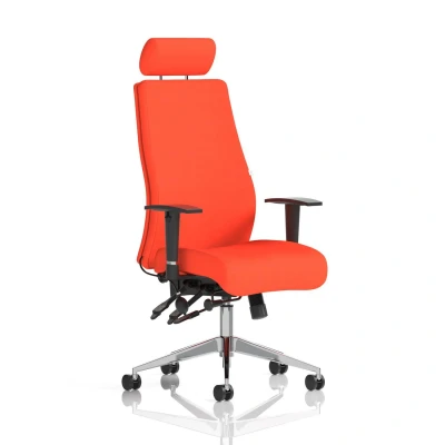 Image of Onyx Bespoke Colour with Headrest Tabasco Orange