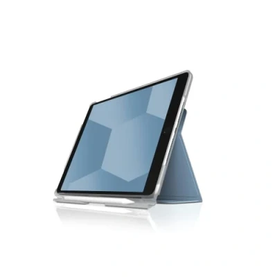 Image of STM Studio for iPad 7th, 8th &amp; 9th Lightweight Case with Apple Pencil Storage/Holder Sleep/Wake Cover Blue