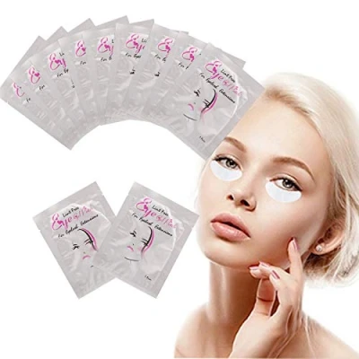 Image of Under Eye Gel Pads, Jiasoval 50 Pairs Pads for Eyelash Extensions, Lint Free Lash Patch Salon and Individual Extensions