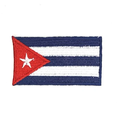 Image of Cuba National Country Flag Iron Sew on Embroidered Patch