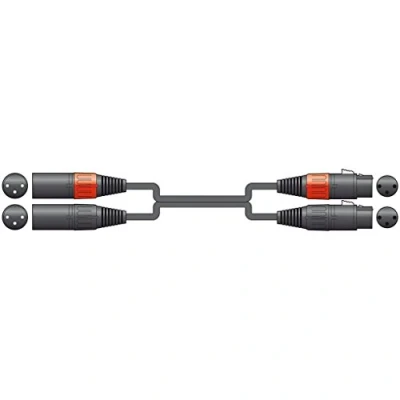 Image of chord 2XF 2XM150 1.5 m 2 x XLRF to XLRM Lead