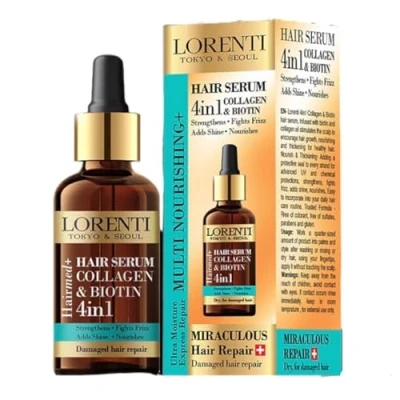 Image of Lorenti Hair Serum Collagen Biotin 4 in 1 Nourish &amp; Thickening Oil Damage Repair Unisex 50ml
