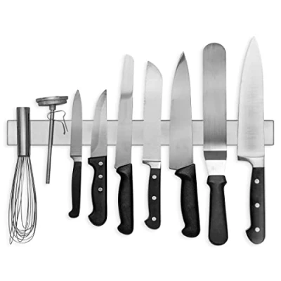Image of 18 Inch Stainless Steel Magnetic Knife Bar Use as Holder, Rack, Strip, Kitchen Utensil Holder and Tool Modern Innovations
