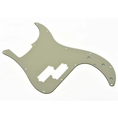 Image of KAISH 13 Hole P Bass Style Pickguard PB Scratch Plate for USA/Mexico Precision Aged White 3 Ply