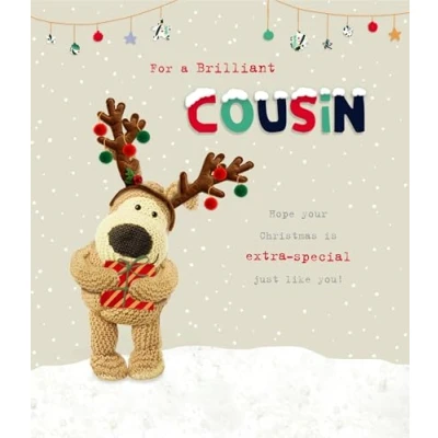 Image of Boofle Brilliant Cousin Adorable Cute Reindeer Christmas Greeting Card 771143