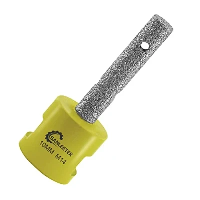 Image of Diamond Finger Milling Bits 10mm SANLEETEK Tile for Existing Holes Enlarging Shaping Trimming in Porcelain Marble Granite Ceramic Artificial Stone M14 Thread
