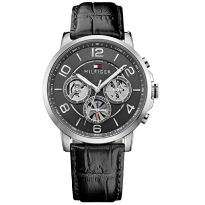 Image of Tommy Hilfiger Mens Quartz Watch, Multi dial Display and Leather Strap 1791289